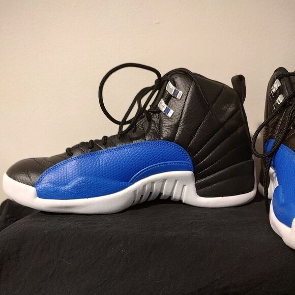 Black and Blue High-Top Sneakers main image 12
